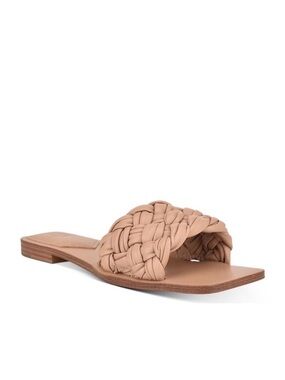 Marc Fisher Braided Slide Sandal in Tan